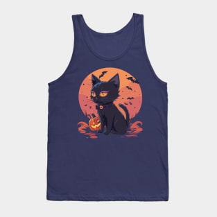 Halloween Cat Tank Top